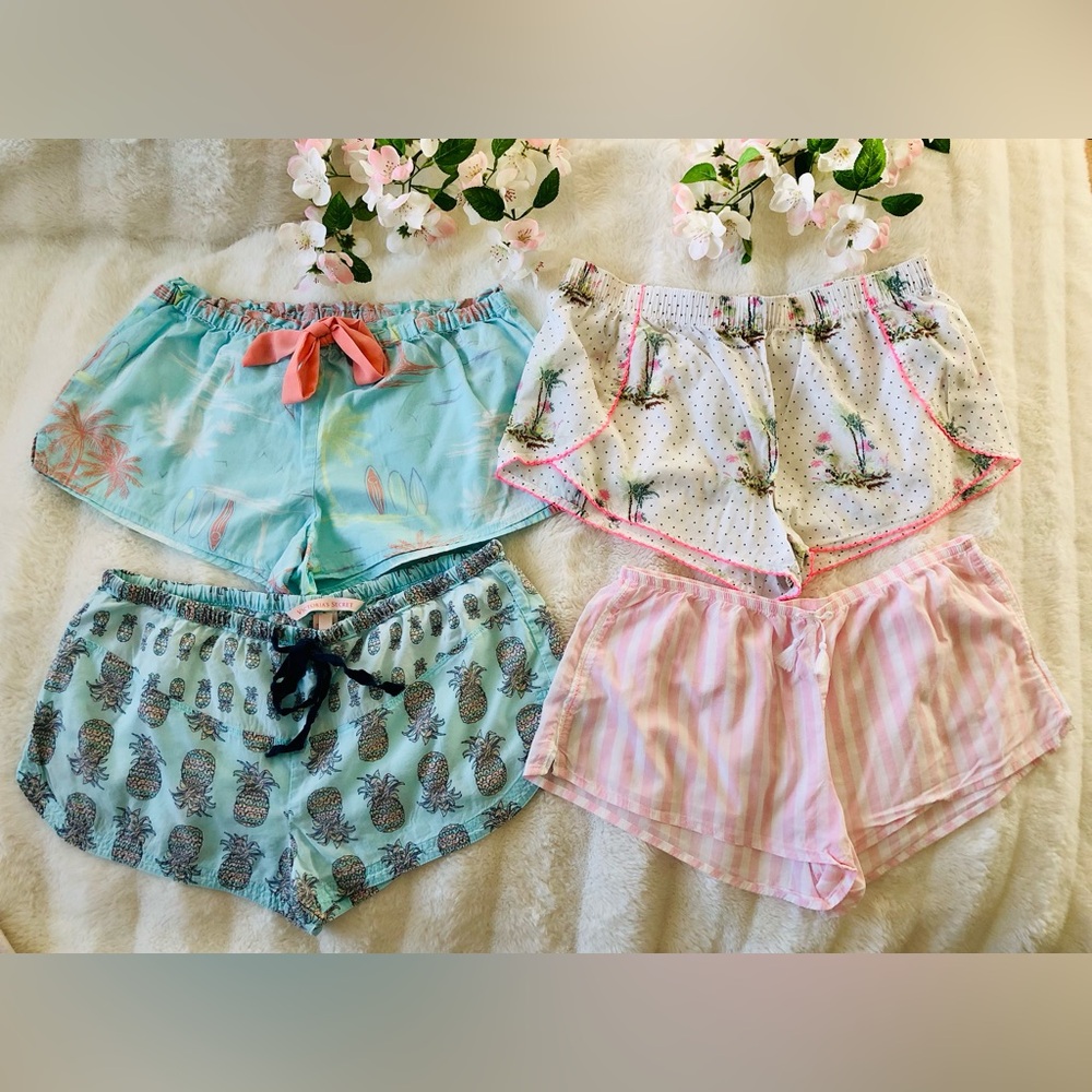 EUC Cute Victoria's Secret & Aerie Pajama Shorts Size XS Comfy Cotton/Modal